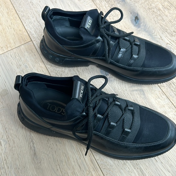 Tod's No Code Sportivo Leather & Neoprene Sneakers UK Size 7.5 - Picture 11 of 16